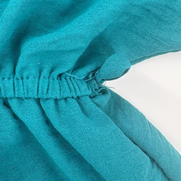 Pixi + Ivy Teal V-Neck Dress - Picture 9 of 10